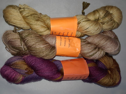 Hand dyed SW 80% Merino 20% Nylon Yarn image 1