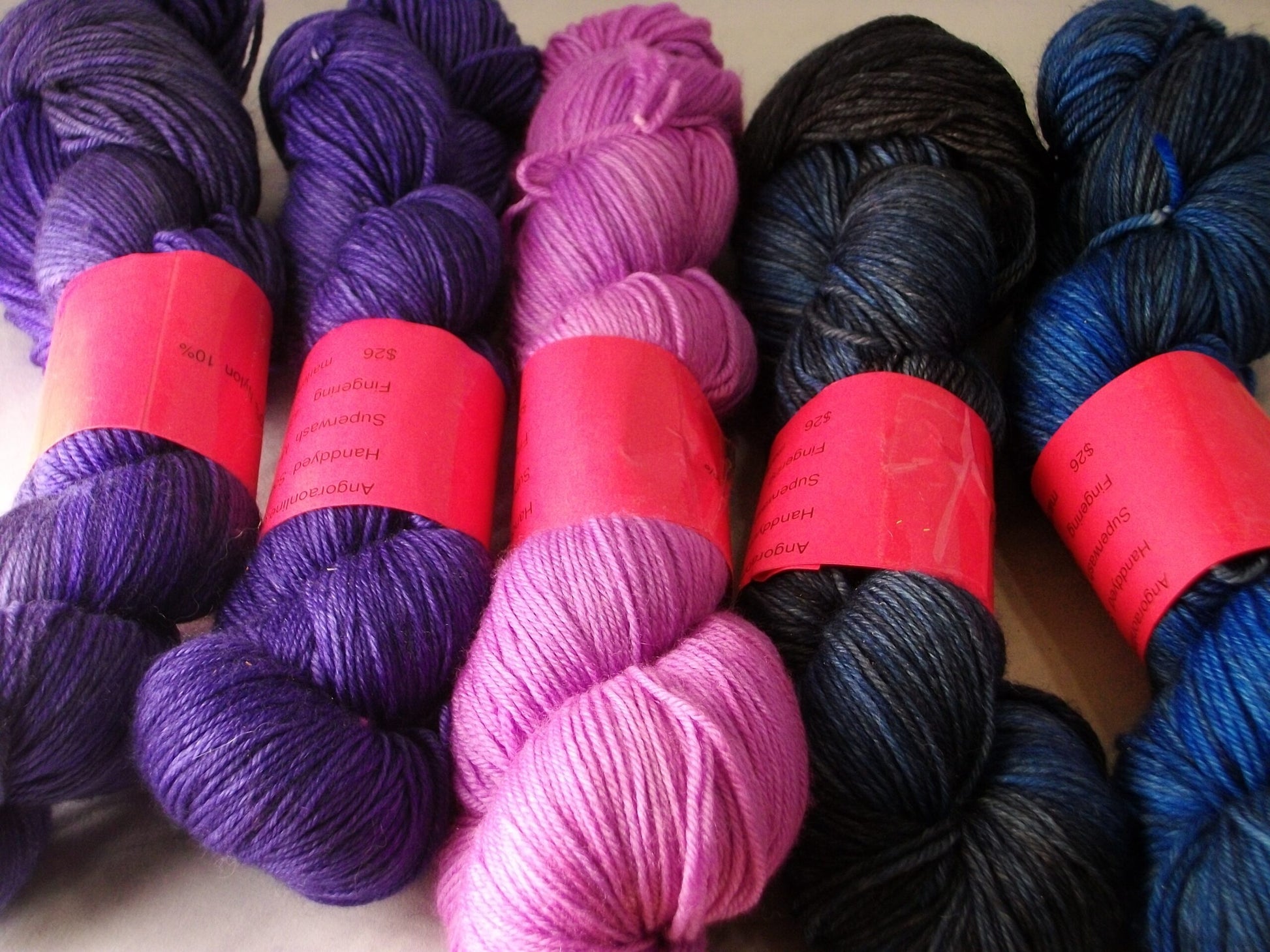 Hand Dyed MCN, Fingering Sock Yarn, Superwash, Hand dyed Merino Cashmere, Indie Dyer image 2