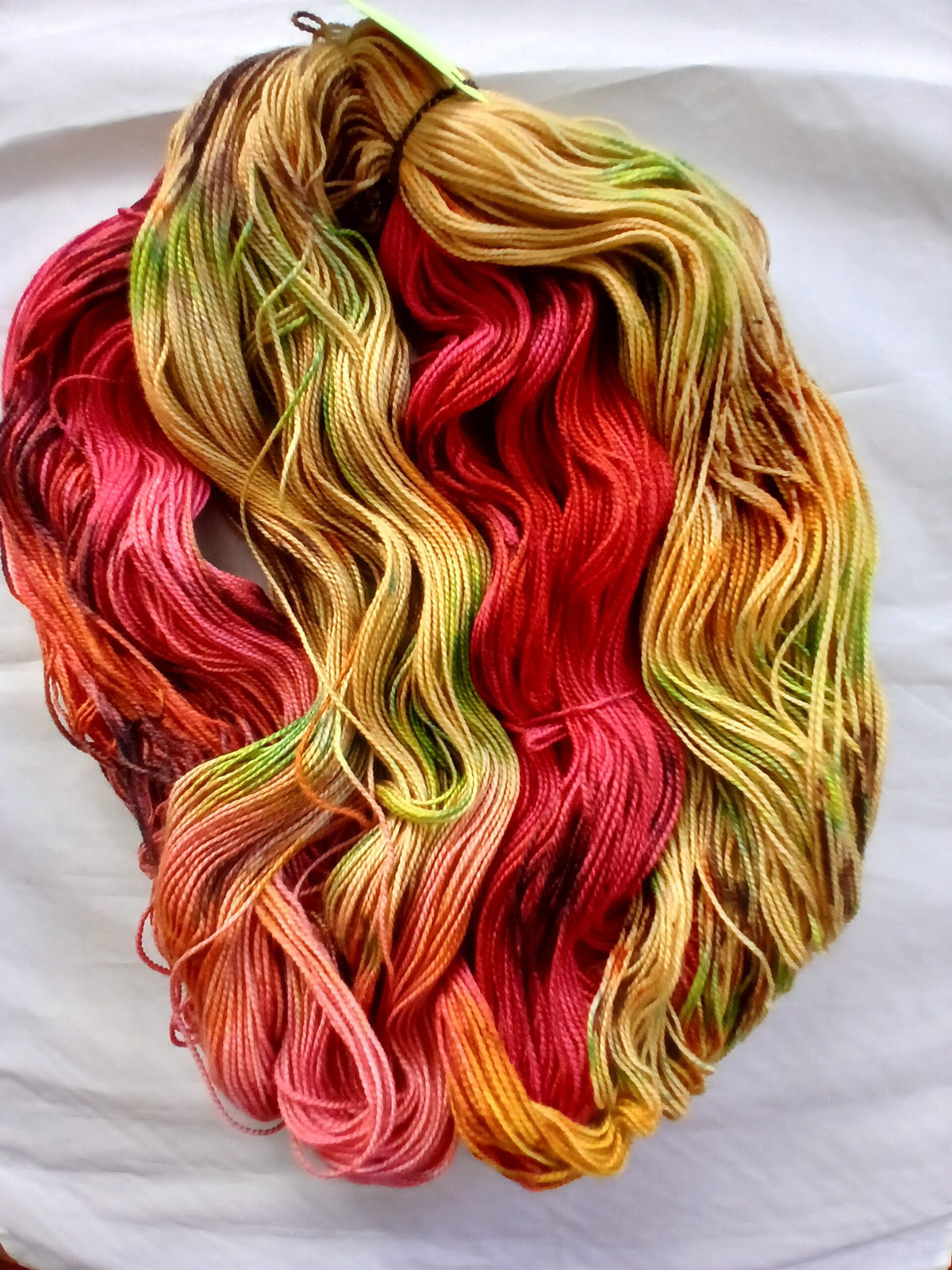 Hand Dyed/ Painted Merino Silk Yarn image 0