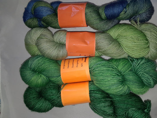 Hand dyed SW Merino Nylon Yarn 400 yd. Sock Yarn image 0
