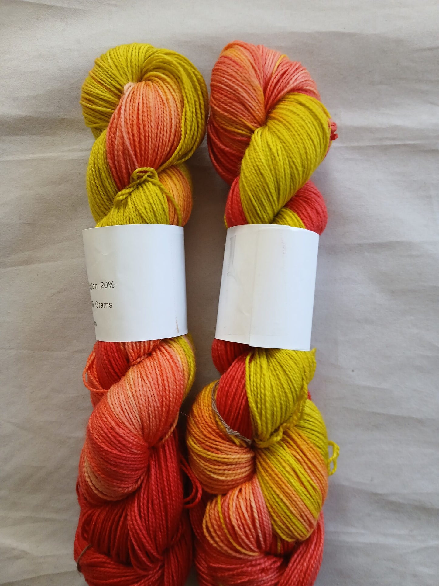 Hand dyed Variegated Merino Nylon Yarn, Fingering/ Sock Yarn image 1