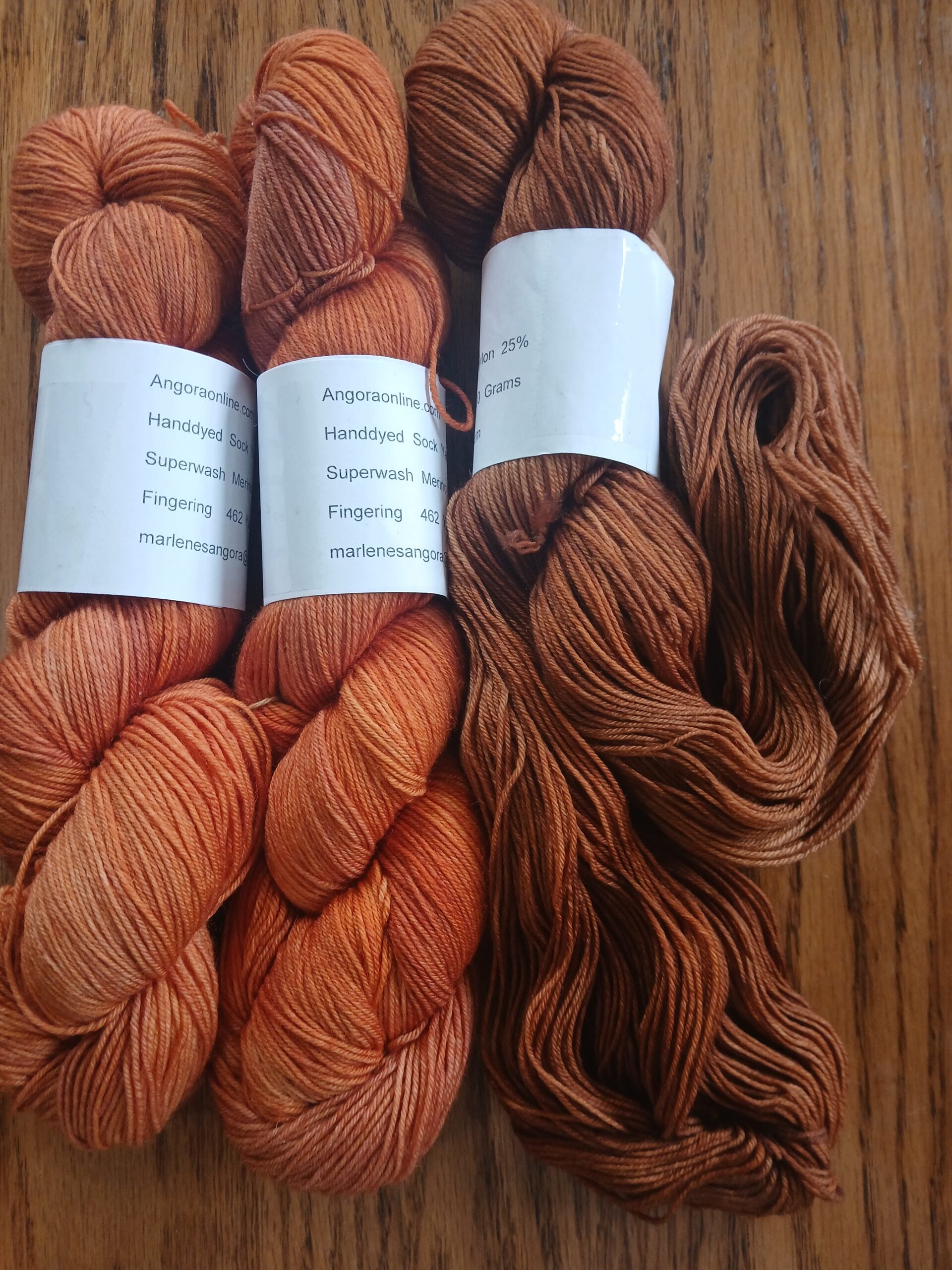 Hand-Dyed Merino Nylon Sock Yarn | Fingering Weight Super wash Fall color Skein for Knitting & Crochet image 1