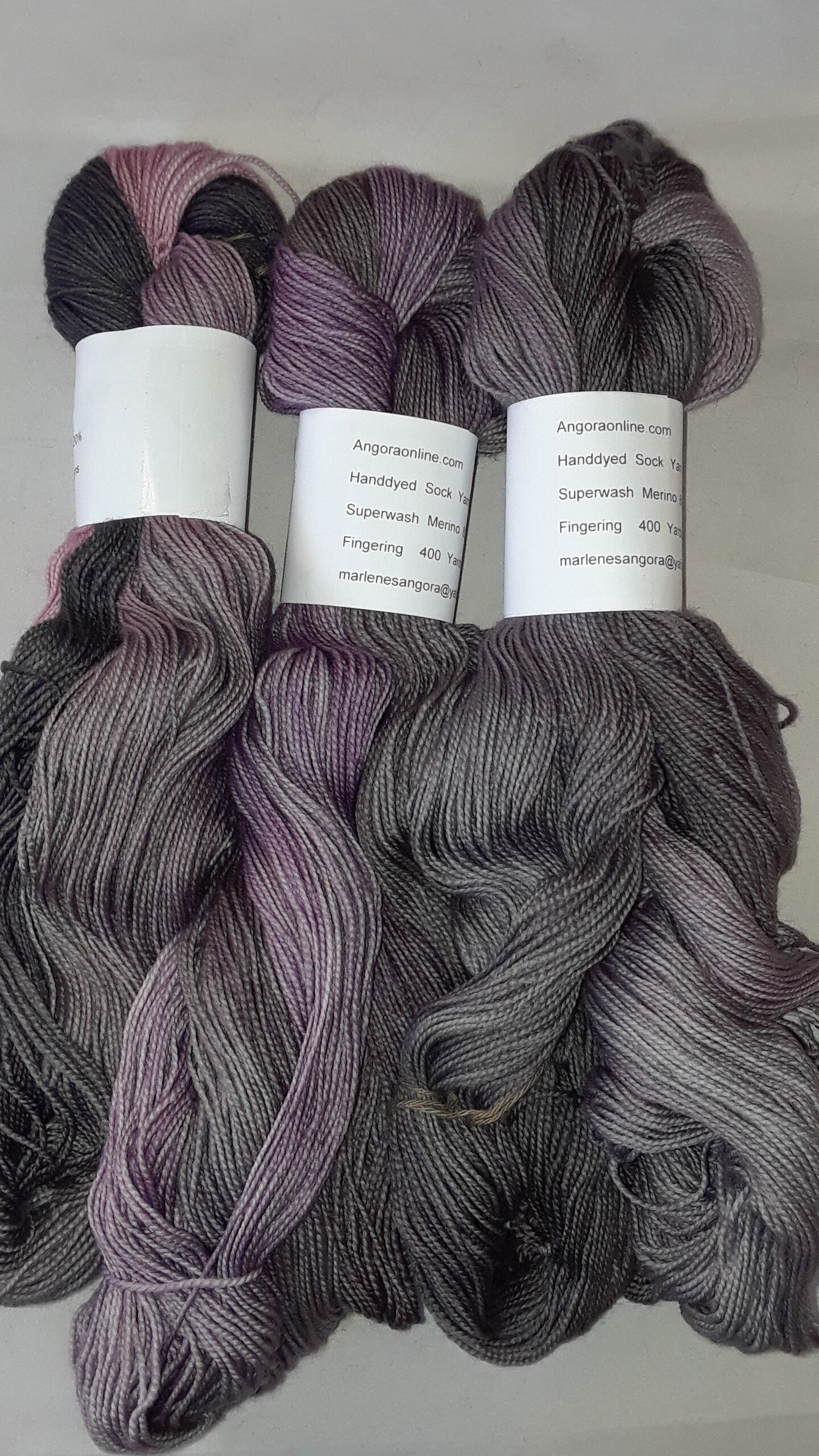 RhodoChrosite: Hand dyed Variegated Merino Nylon Yarn image 1