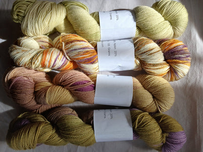 Hand dyed Variegated Merino Nylon Yarn, Fingering Wt. Yarn image 2