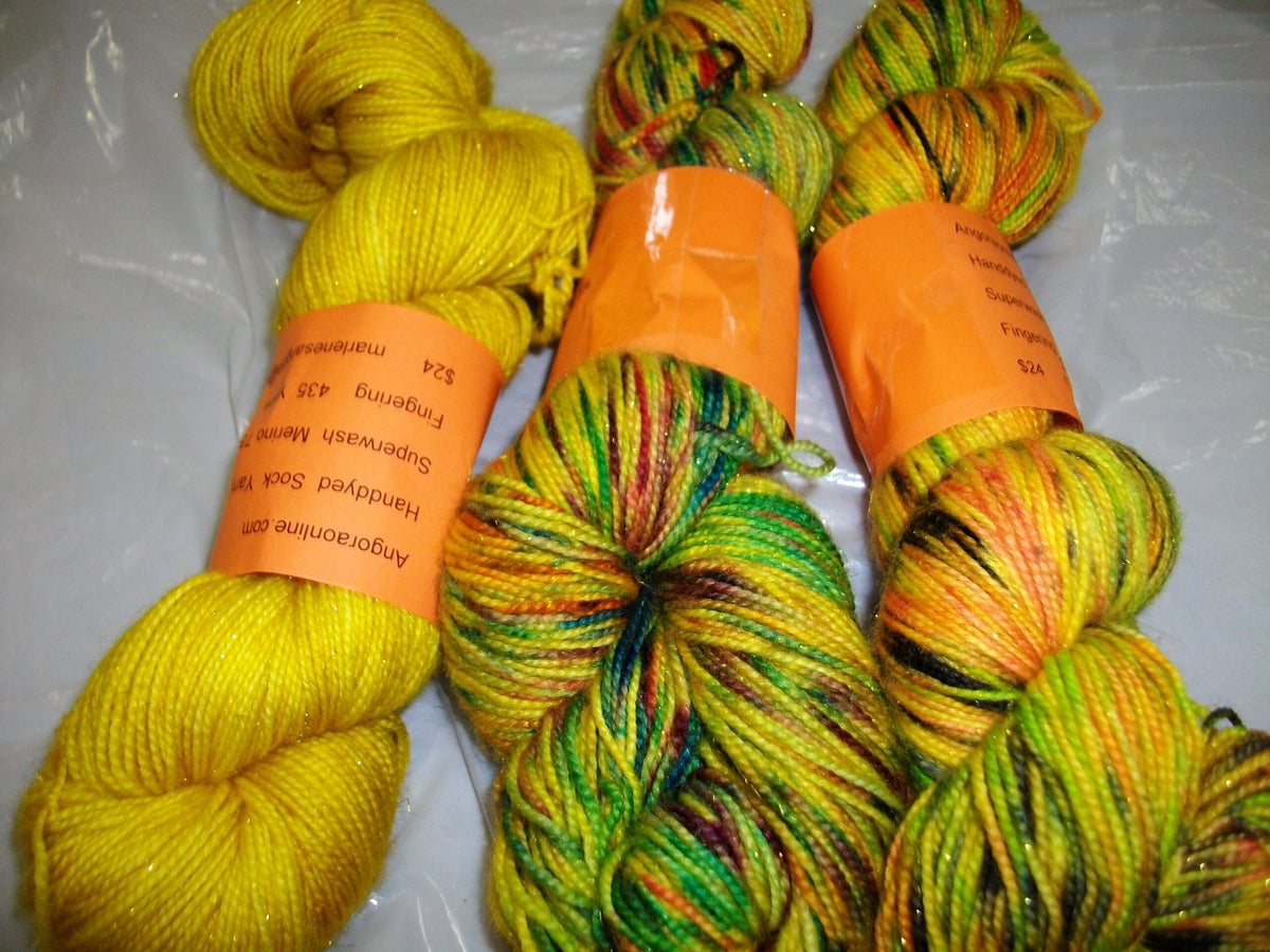 Hand Dyed Yarn Sparkle Yarn, Ready to ship, sock/ fingering Yarn image 0
