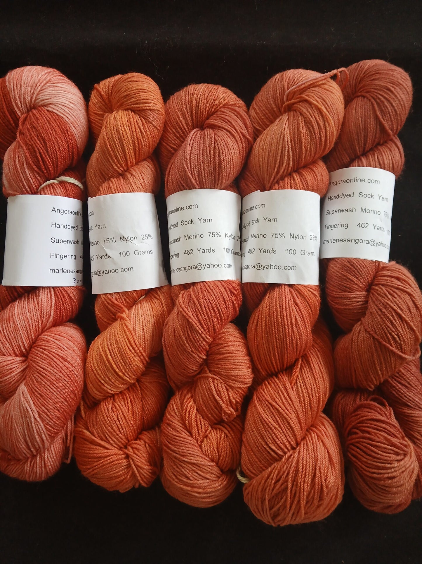 Hand dyed Yarn Tonal Color Yarn, Sock/ Fingering Yarn image 2