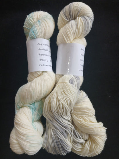 Hand Dyed Sock Yarn, Hand Painted, Superwash Merino Nylon Fingering Weight 100g image 0