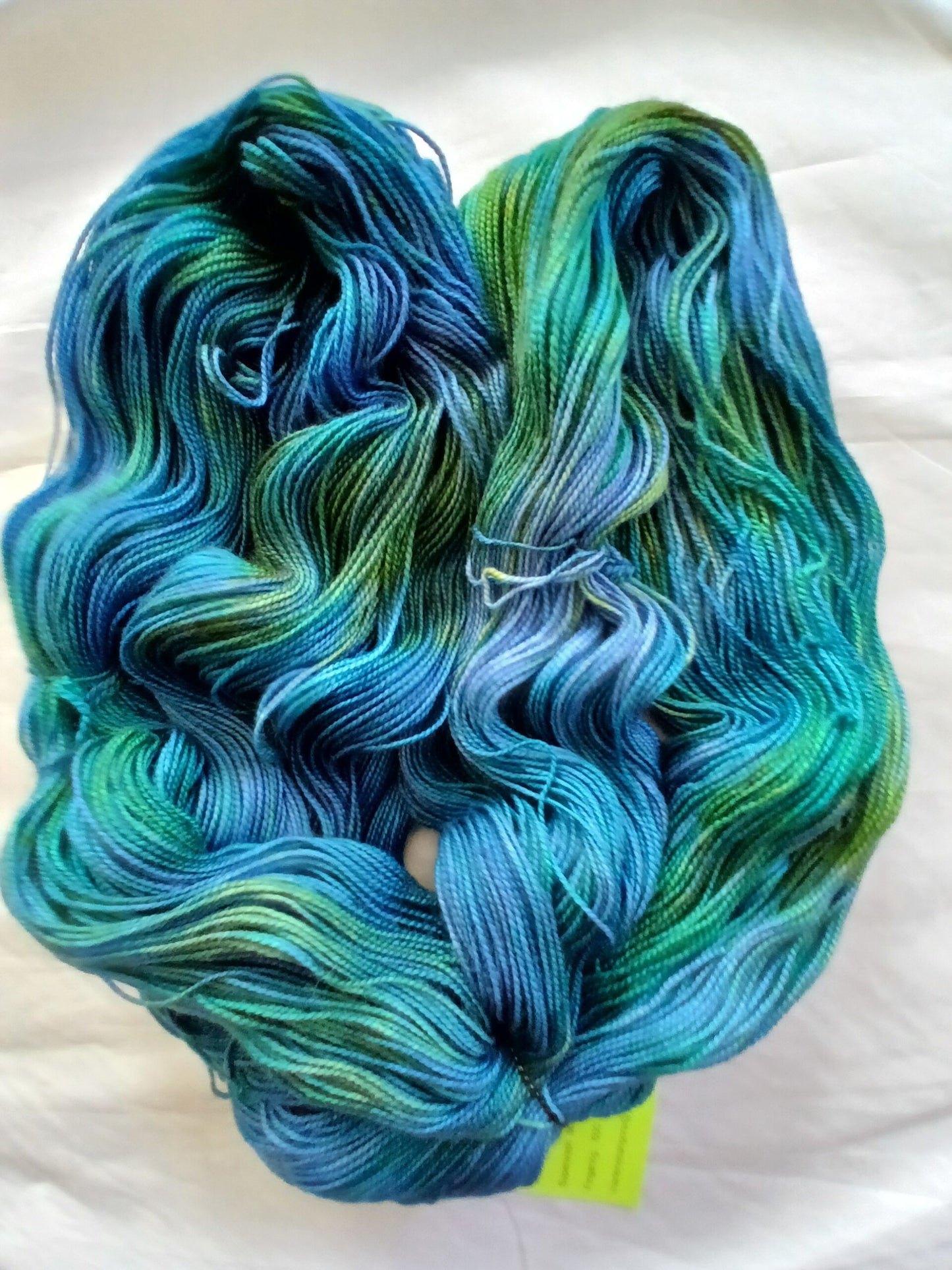Hand Dyed Shawl Yarn, SW 80% Merino/ 20% Silk, 600 yd, 150 grams image 0