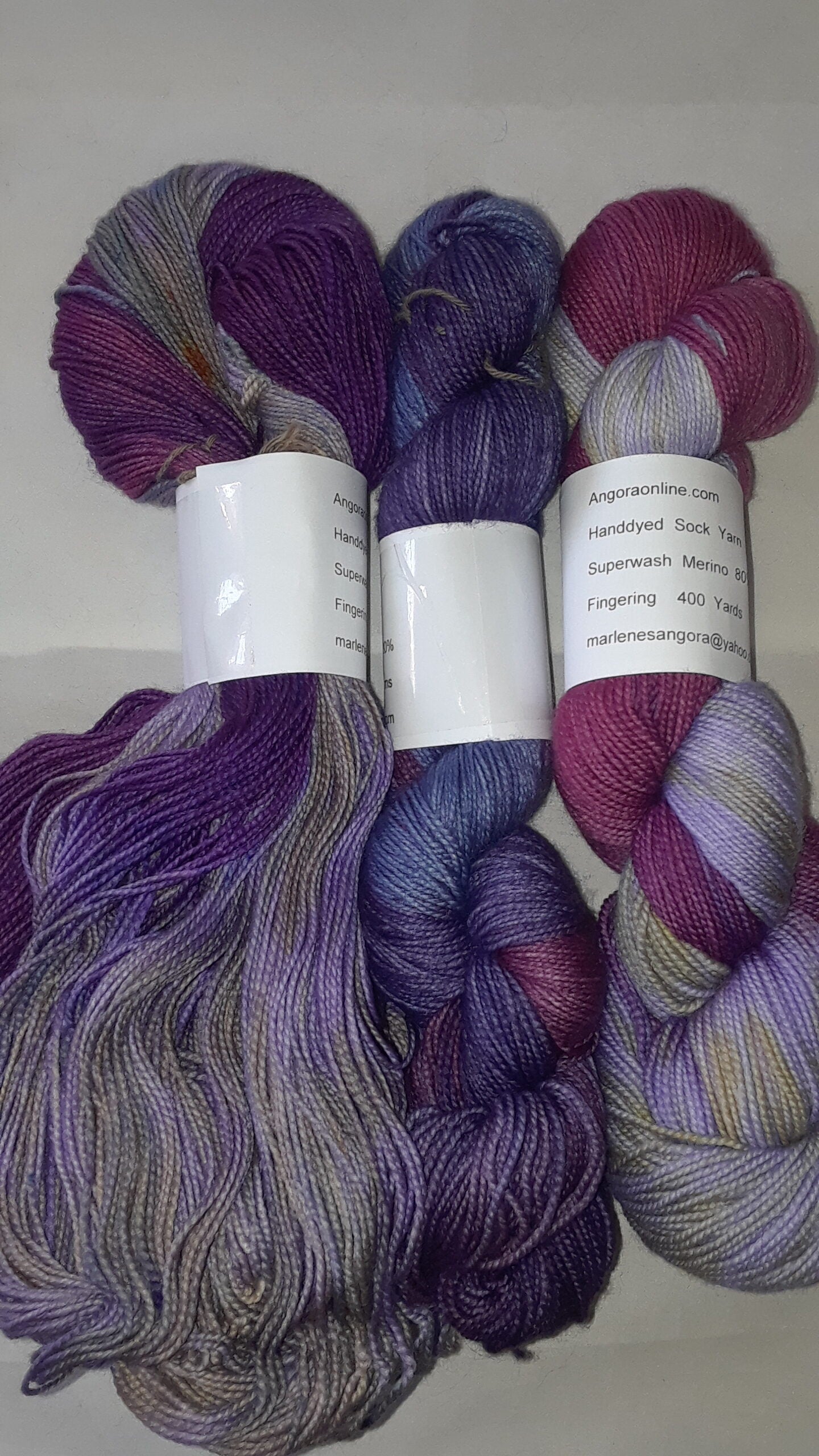 Hand dyed Variegated and Speckled Sock Fingering Weight Yarn image 0