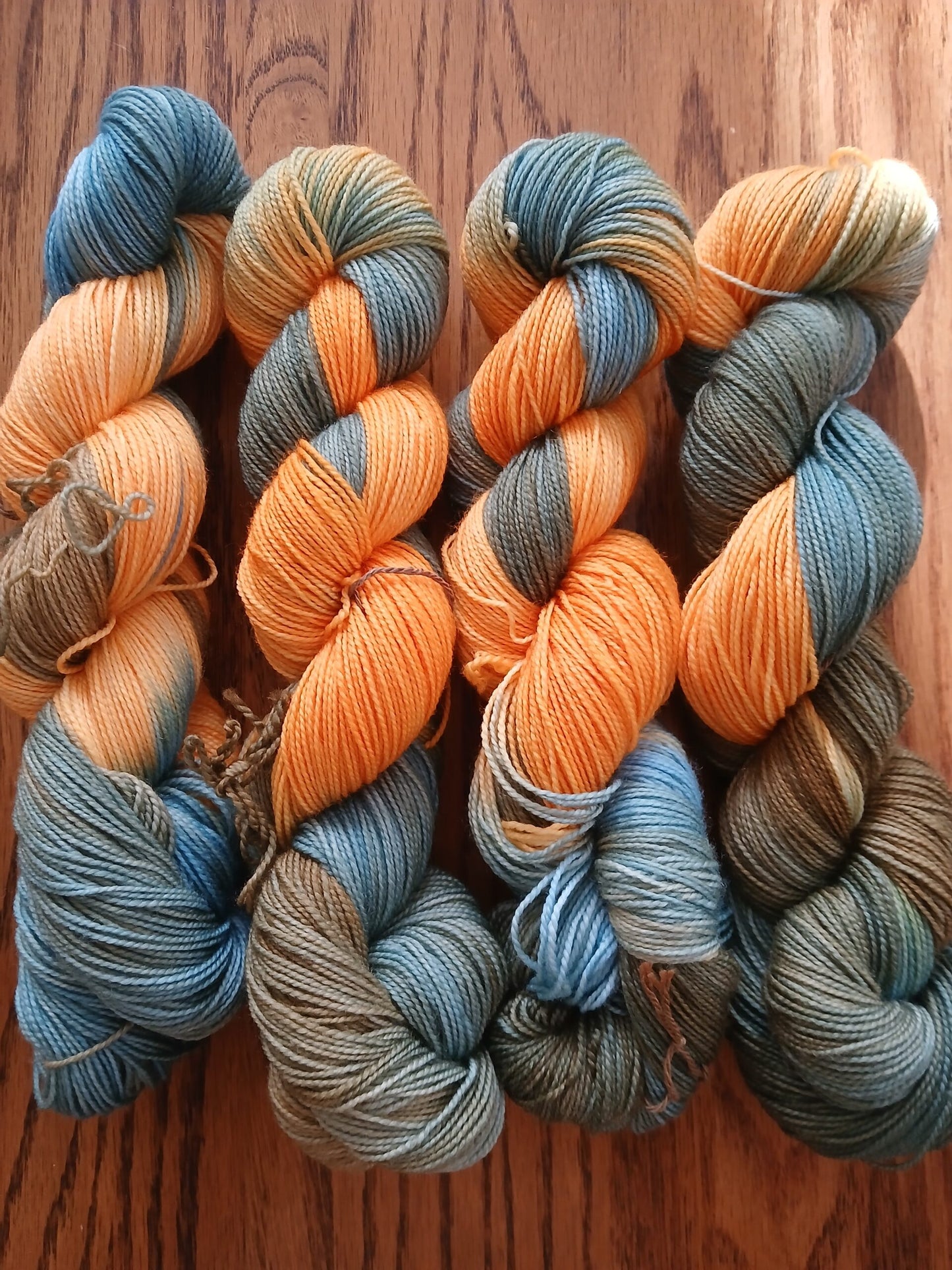 Hand dyed Yarn, Morning by the Sea, Fingering Yarn image 0