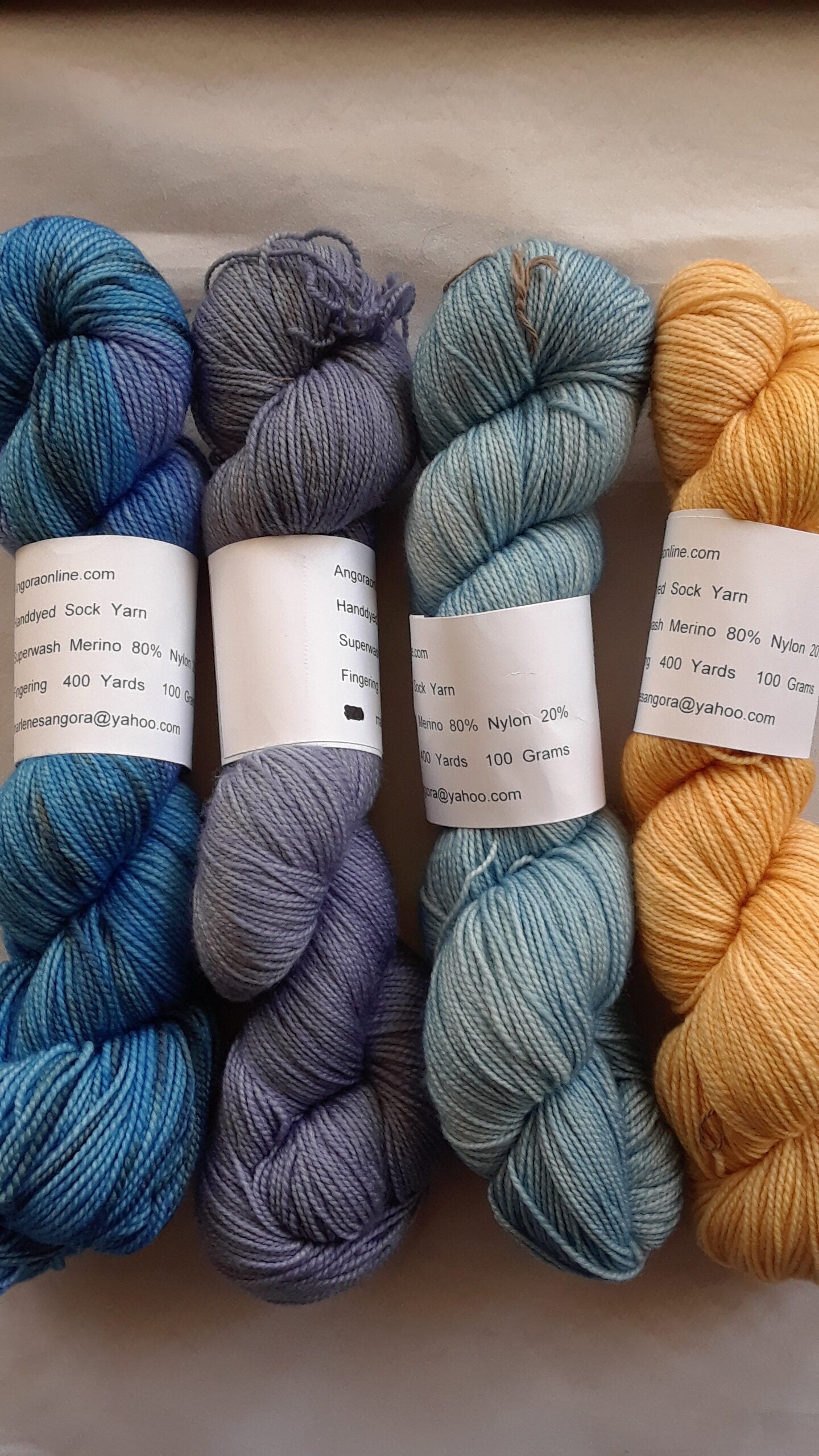 Hand dyed Sock yarn image 1