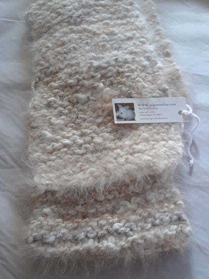 Angora Rabbit Scarf in Natural color Free Shipping in USA image 0