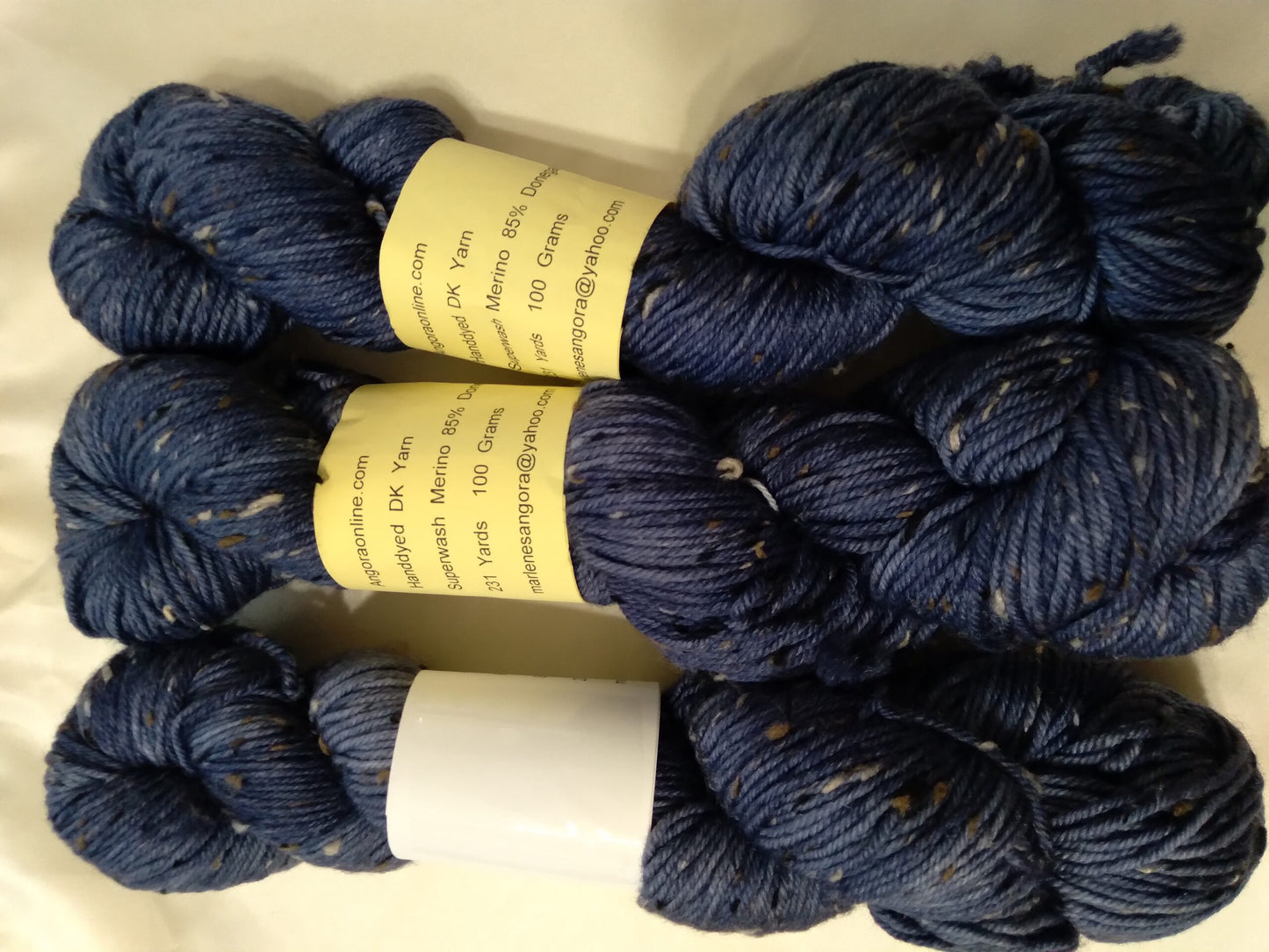 Hand dyed Tweed yarn D.K. Weight, 4 ply, 231 yards image 0