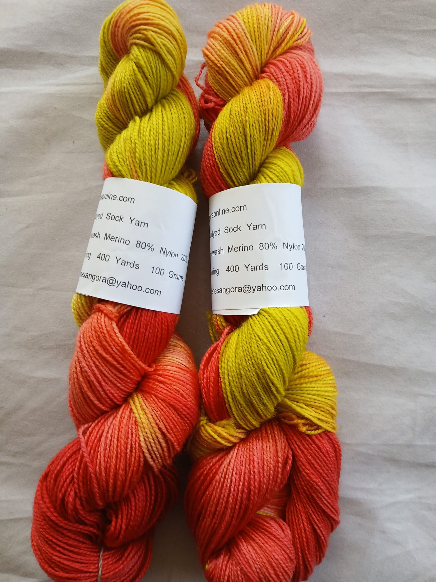 Hand dyed Variegated Merino Nylon Yarn, Fingering/ Sock Yarn image 0