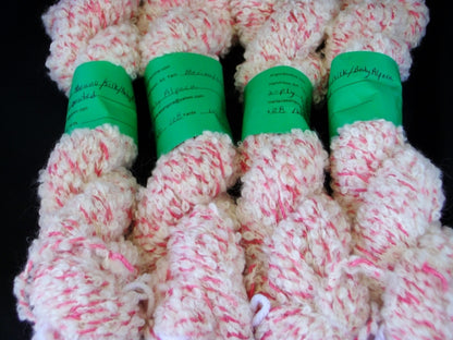 Handspun Handdyed Merino/ Baby Alpaca/ Bamboo/ Silk  Yarn, Worsted image 0