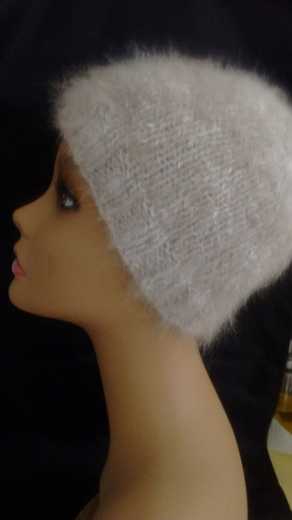 Angora Hat Knitted 100% angora rabbit hat image 4
