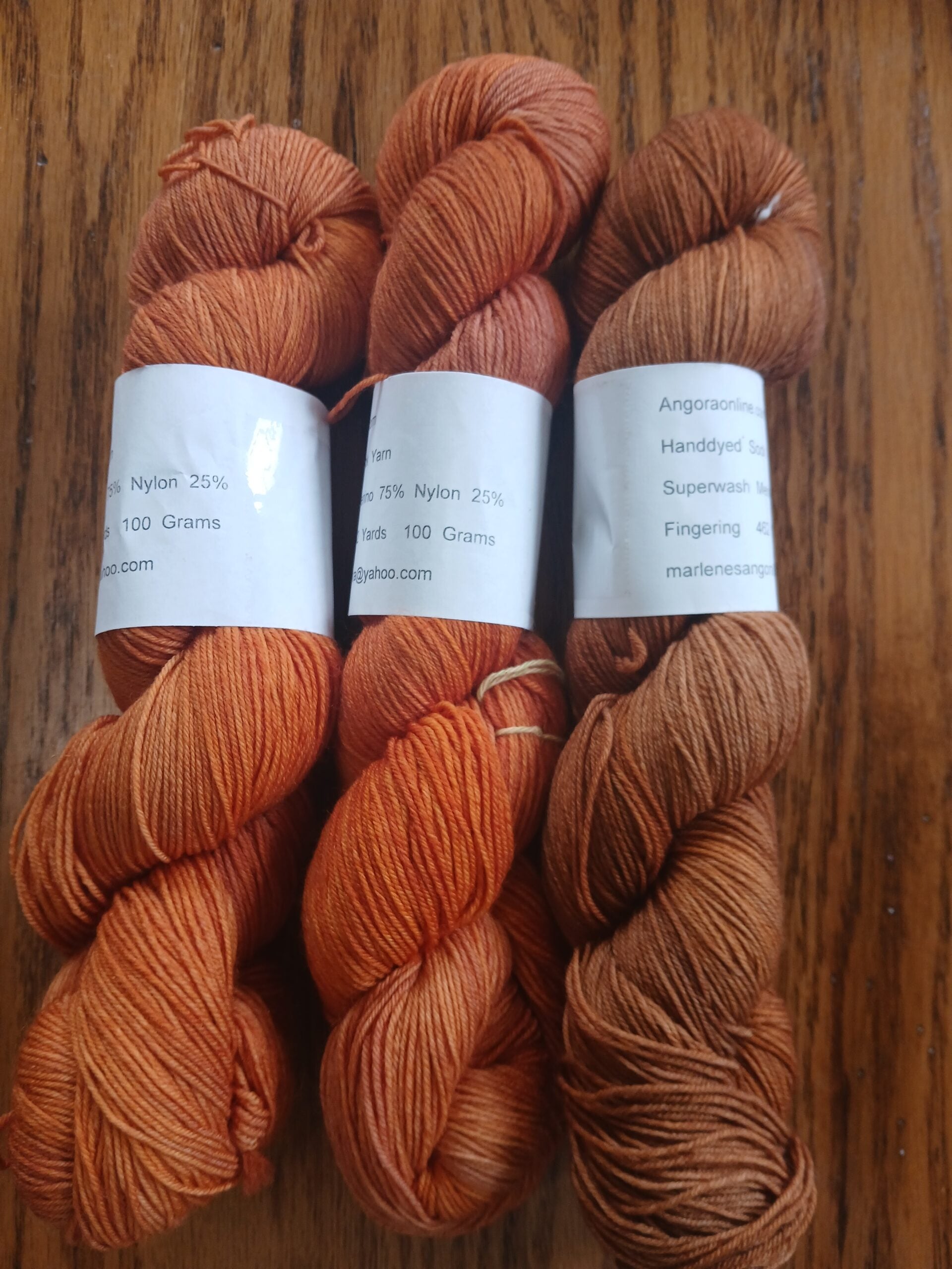 Hand-Dyed Merino Nylon Sock Yarn | Fingering Weight Super wash Fall color Skein for Knitting & Crochet image 2