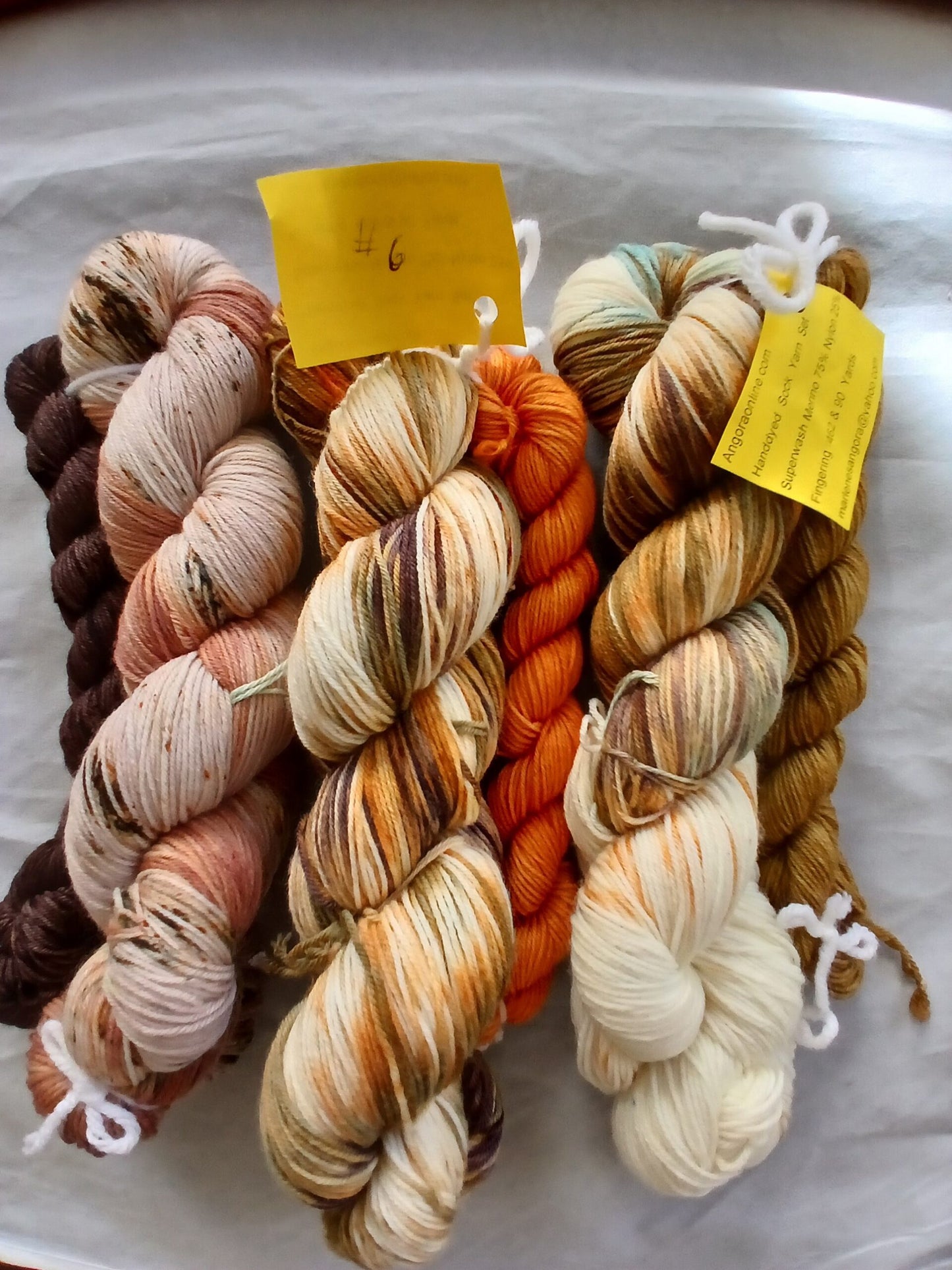 Harvest Day Sock Yarn Set - Hand dyed Yarn Fingering Yarn image 2