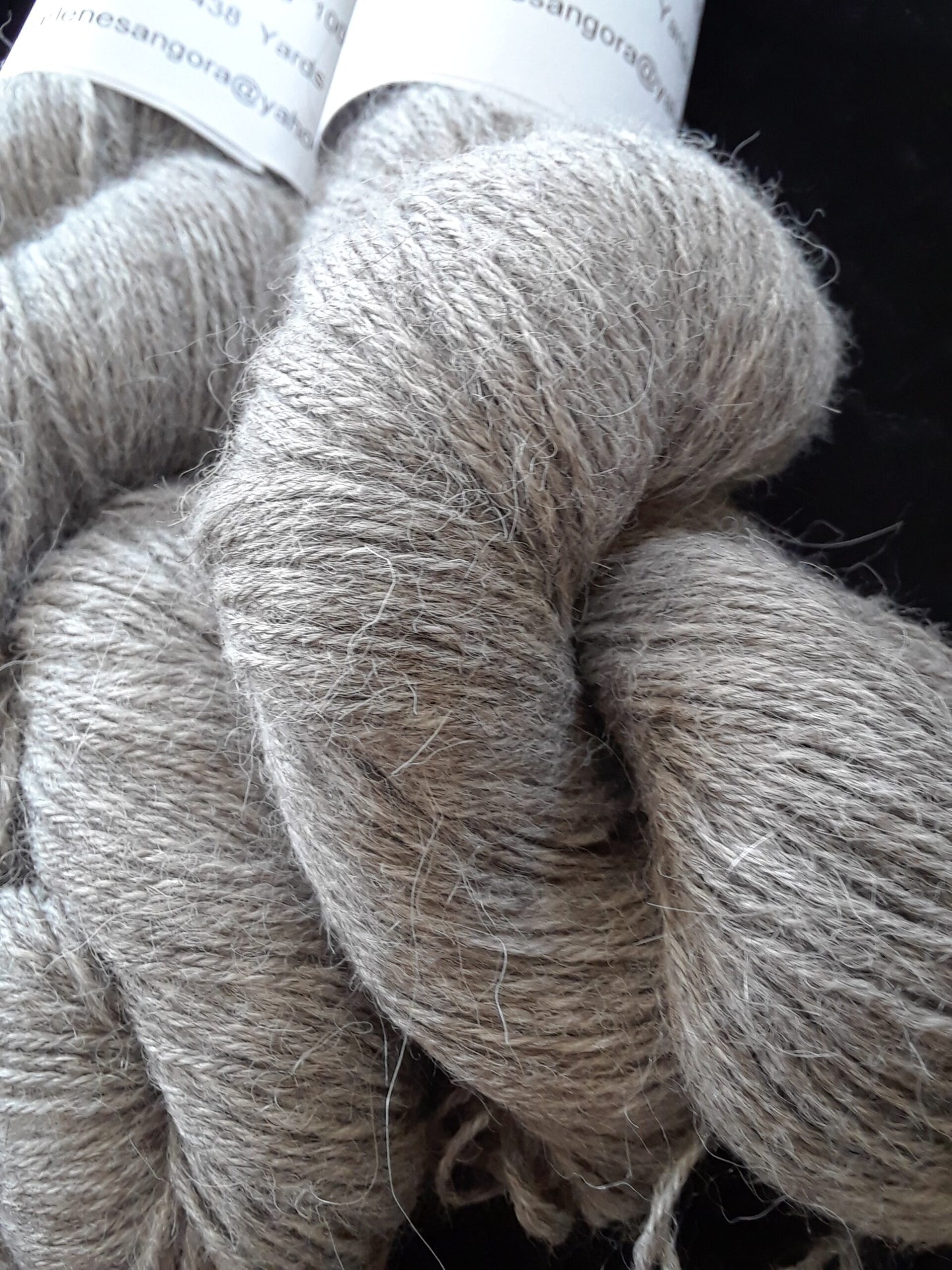 Natural Grey Baby Llama Yarn, Fingering Wt. image 1