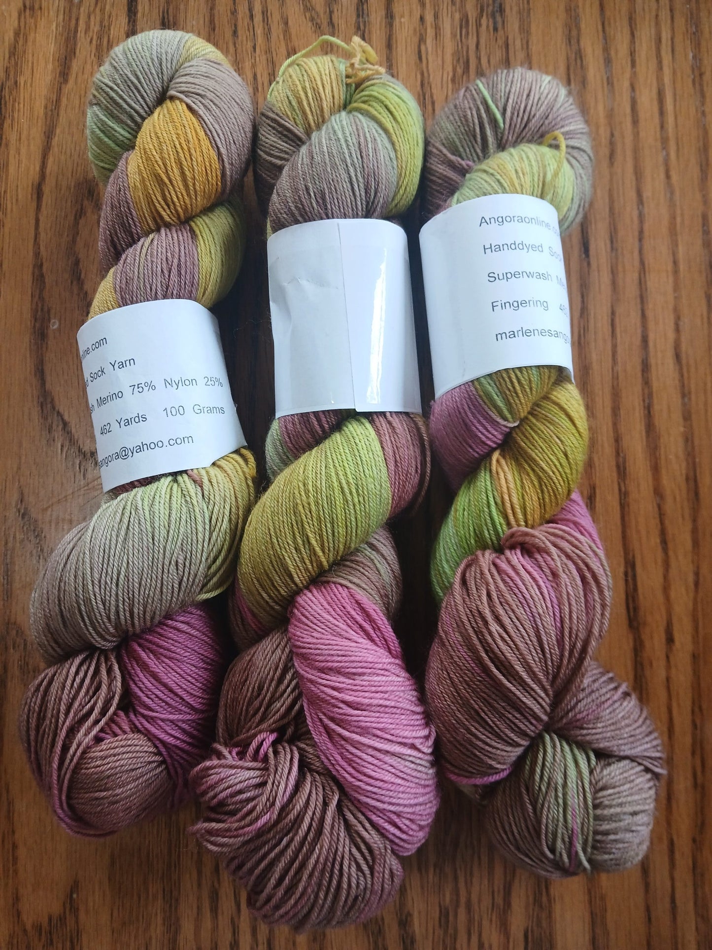 Spring Kisses - Fingering Weight Yarn, Superwash Merino Wool, Indie Dyed Yarn, Hand Dyed, Pullover yarn image 1