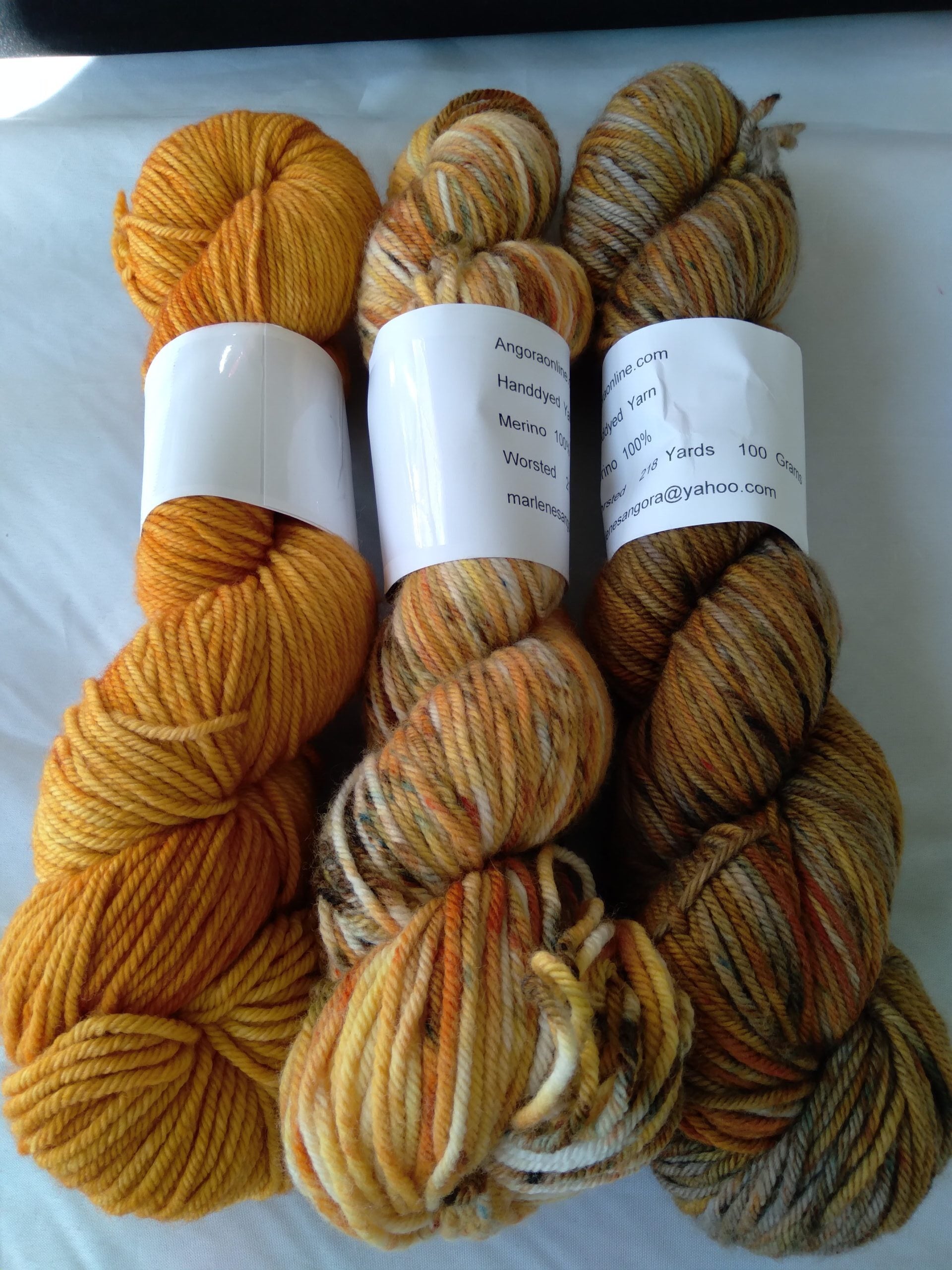 Hand Dyed SW Merino Yarn, Worsted, 218 yd. Ready to ship image 0