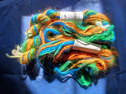 Handspun Hand Dyed 100% Angora Rabbit Yarn Free pattern image 0