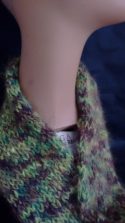 Angora Cowl completely hand made image 0