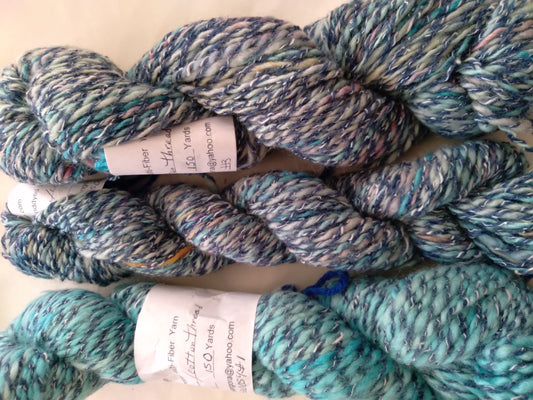 Handspun Hand dyed SW B.F.L. Wool Yarn image 0