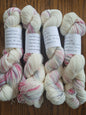 Magnolia  ~ Hand dyed yarn - sock / fingering - yarn - knit gift - pink image 0