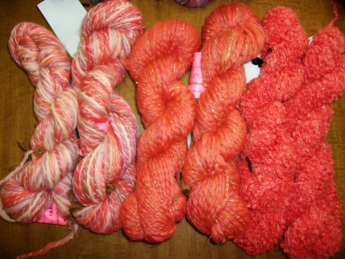 Handspun Handdyed Angora/ Merino Yarn worsted to Bulky image 0