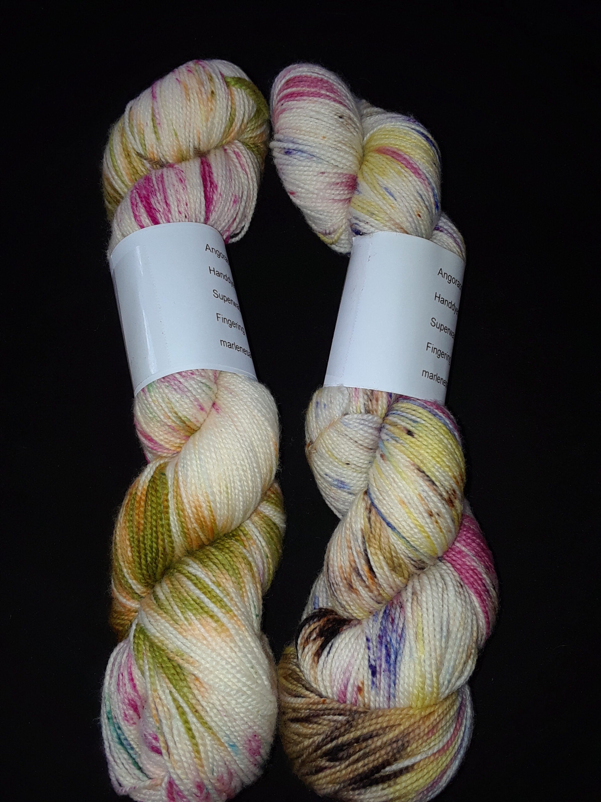 Hand dyed Yarn, Super Speckled Merino Nylon Yarn, Sock Fingering Weight Yarn image 1