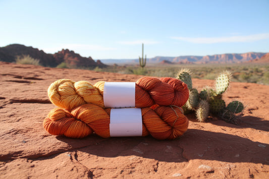 Hand Dyed Variegated Fall Yarn, Fingering/ Sock SW Merino Yarn image 1