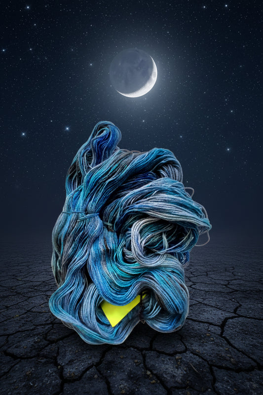 Hand Dyed SW 80% Merino/ 20% Silk, 600 yd, 150 grams Shawl Yarn image 1