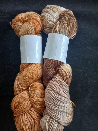 Hand Dyed Sock Yarn, Hand Painted, Superwash Merino Nylon Fingering Weight 100g image 2