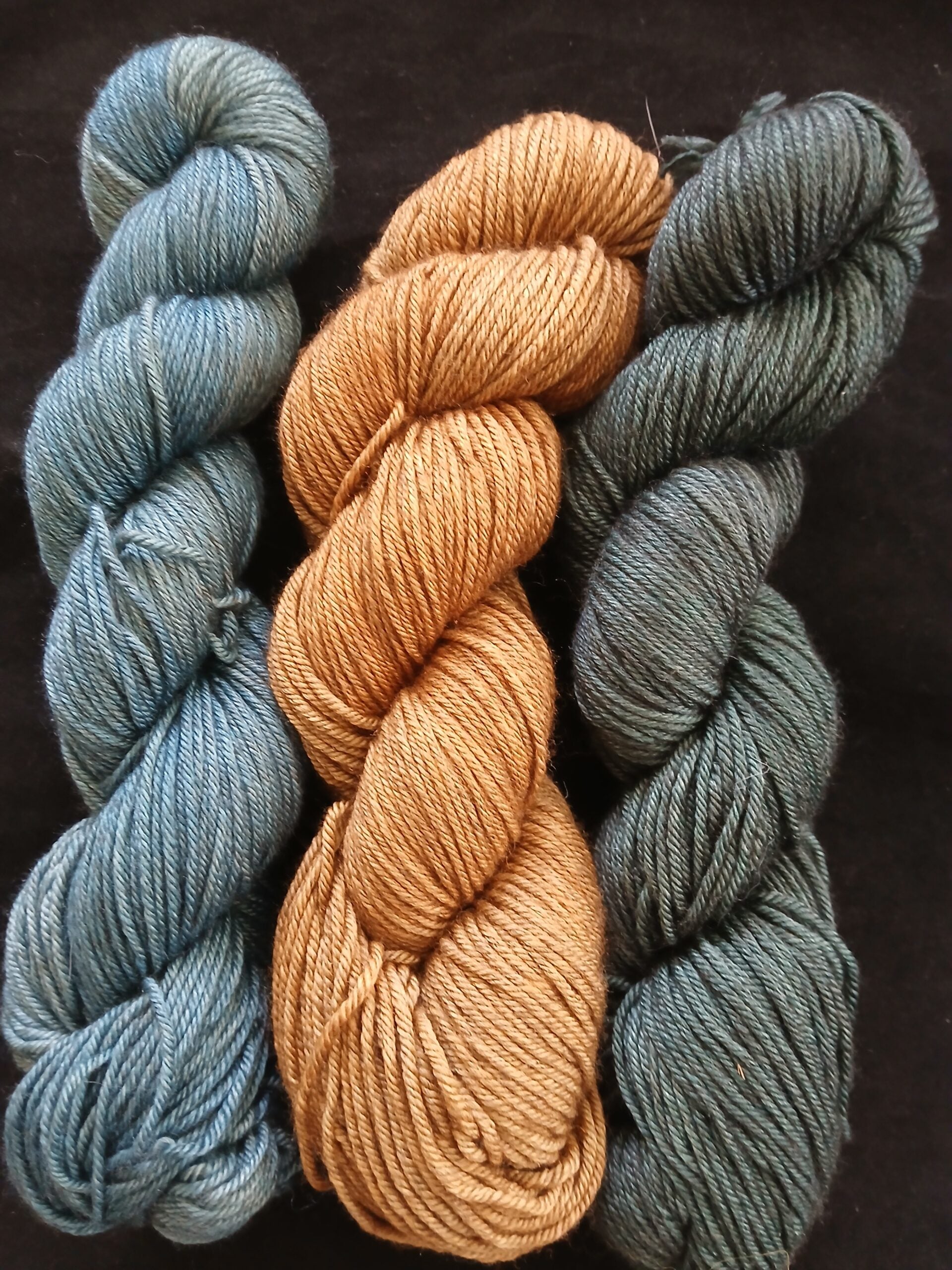 Hand Dyed Merino Silk Yak Yarn, D.K. Wt. image 0