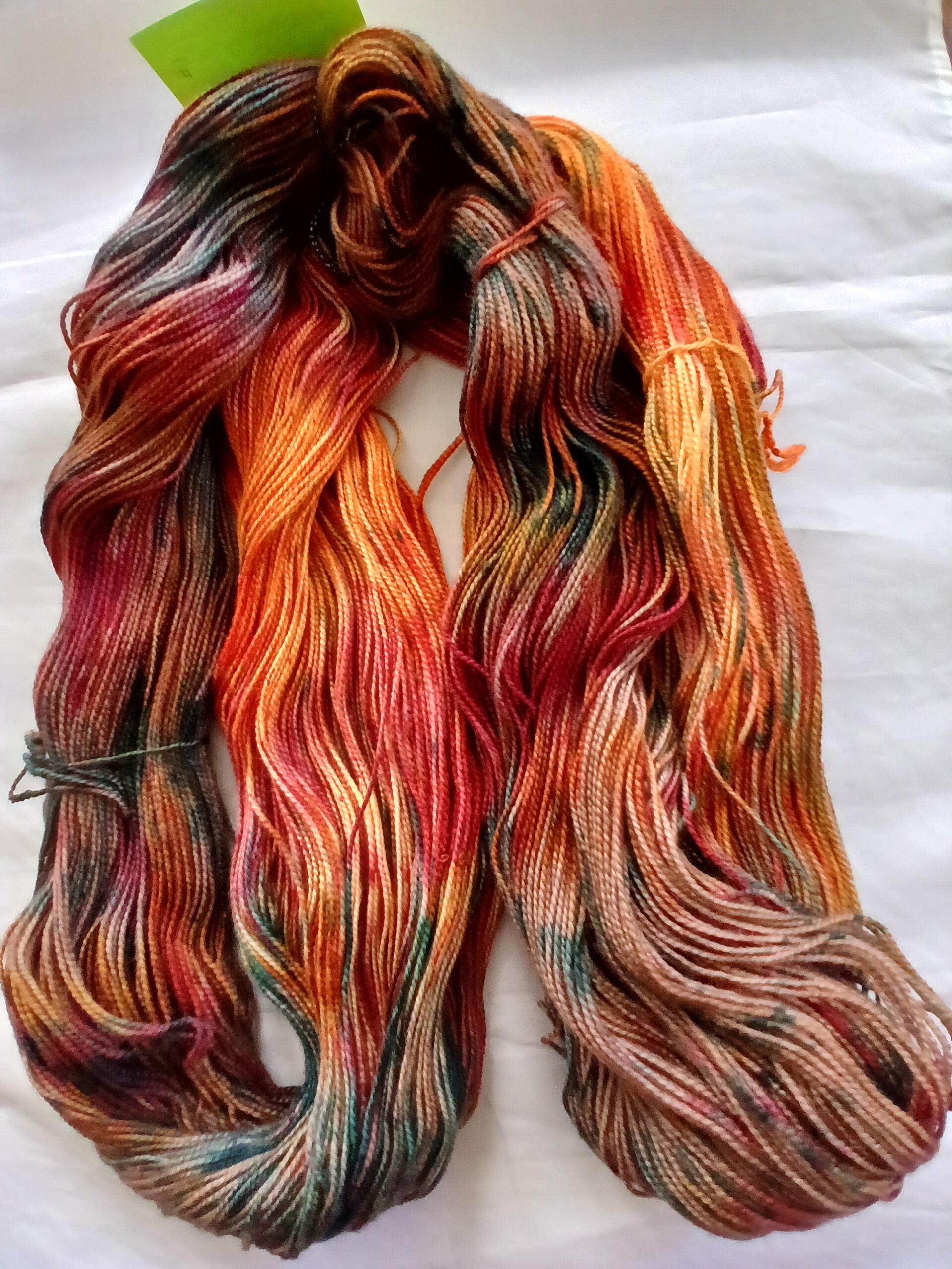 Hand Dyed SW Merino Silk Yarn, 600 Yd, 150 grams image 0