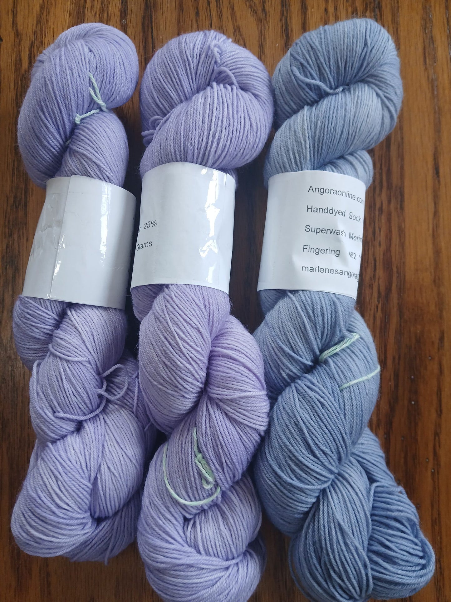 Amethyst - Hand dyed Yarn / Handdyed Yarn, Sock Yarn, Wool Yarn, Light Purple - 75/25 Superwash Merino and Nylon – Fingering Weight -100g image 1