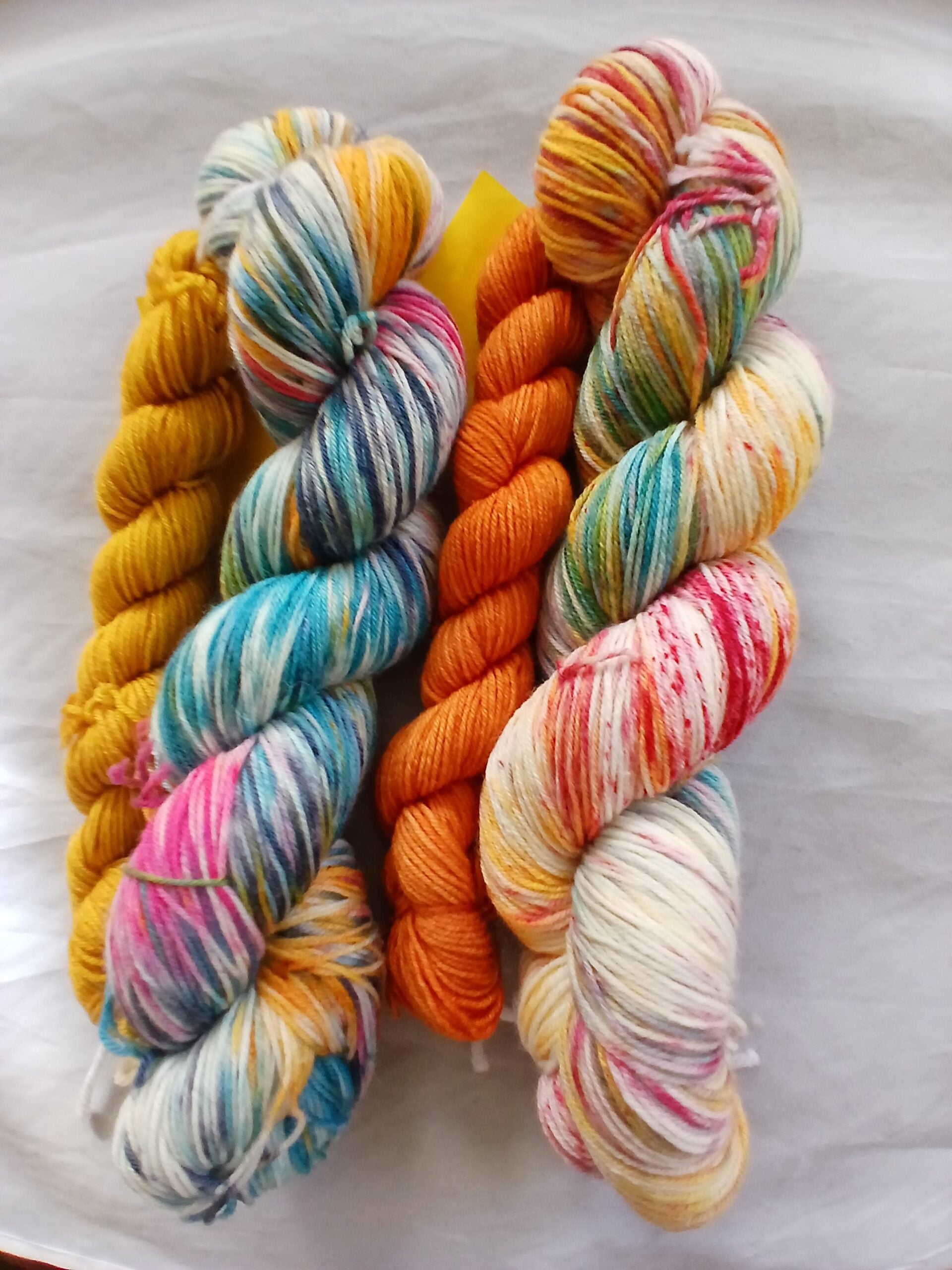 Party Time Sock Yarn Set - Hand dyed Yarn Fingering Yarn image 0