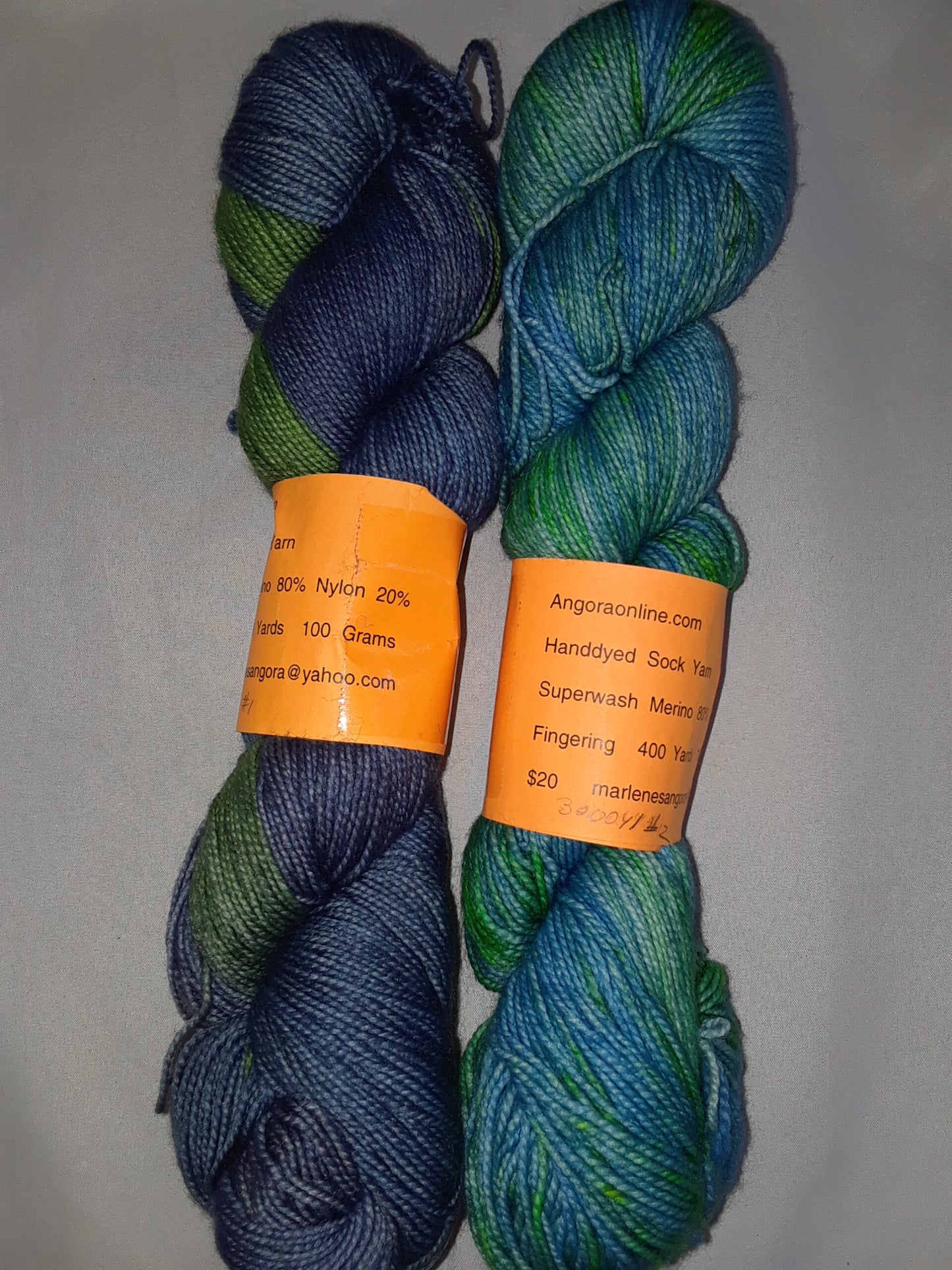 Hand dyed SW Merino & Nylon Yarn, 400 Yd image 0