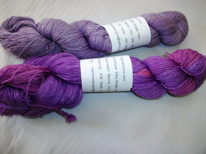 Hand Dyed 70% Merino 30% Silk Yarn, Super Wash, 438 Yd 100g image 0