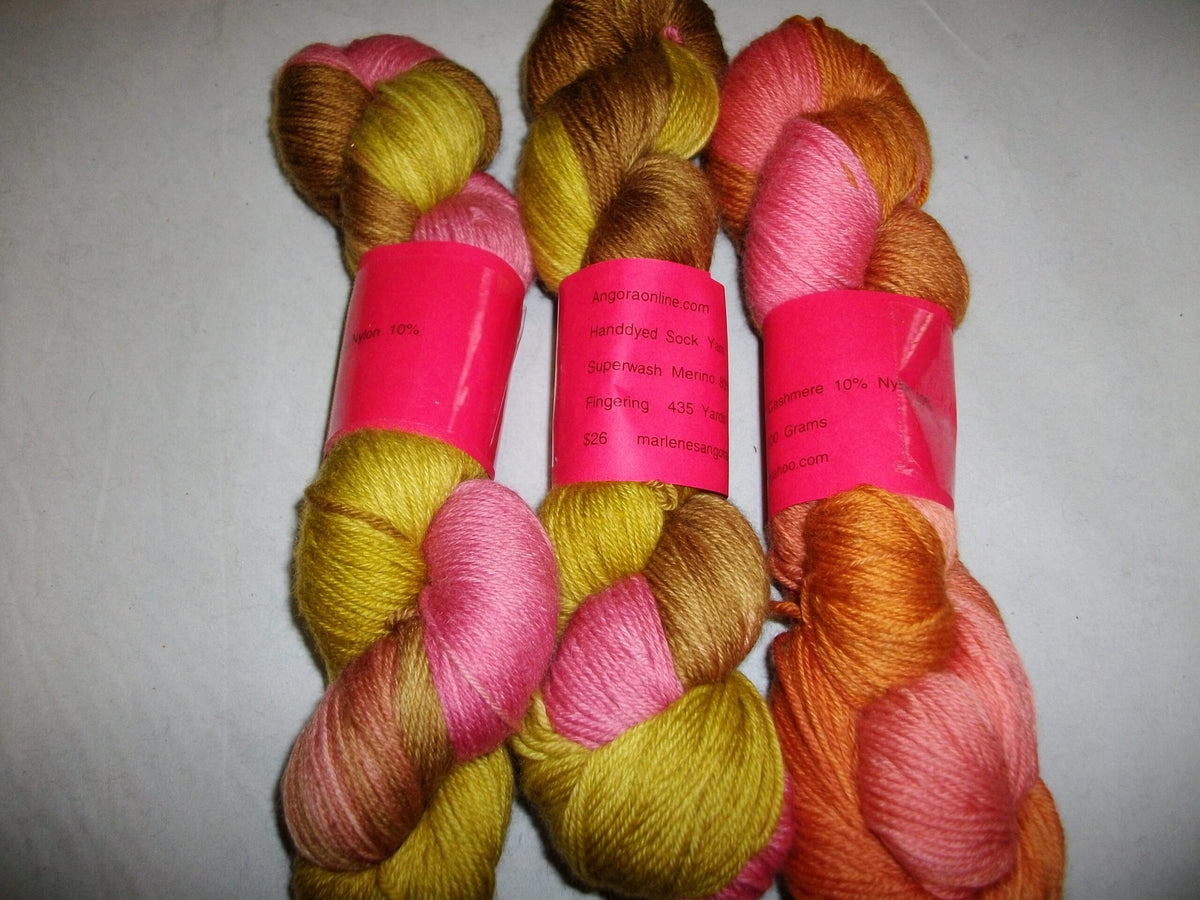 Hand Dyed MCN, Fingering Sock Yarn, Superwash, Hand dyed Merino Cashmere Yarn image 1