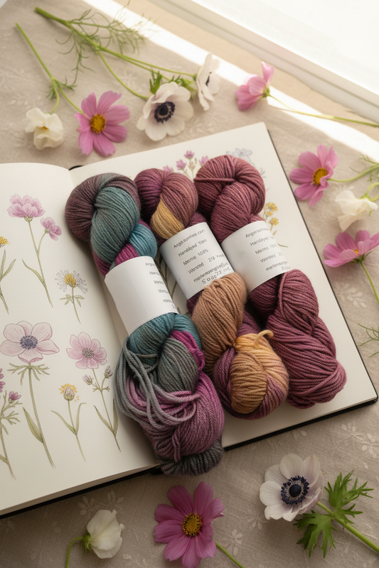 Merino Skeins on Botanical Sketchbook