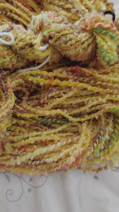 Handspun Hand Dyed Merino Silk Alpaca Yarn - Heavy Worsted Weight