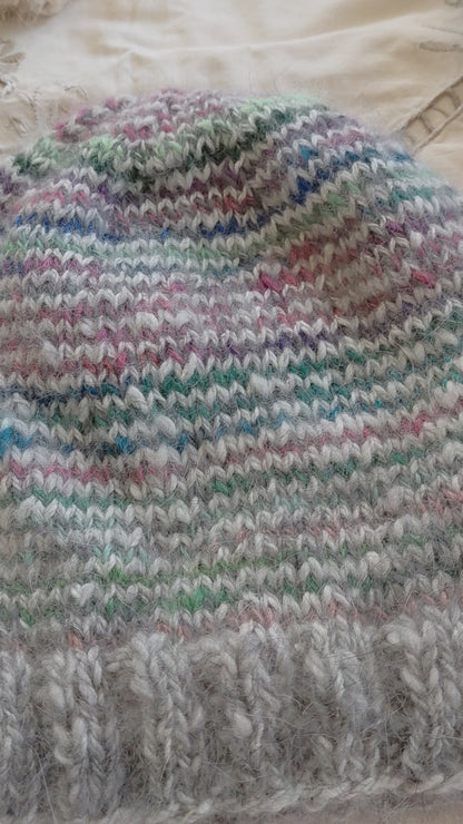 Luxury Hand-Spun Angora Rabbit Hat - Ultra Soft & Warm