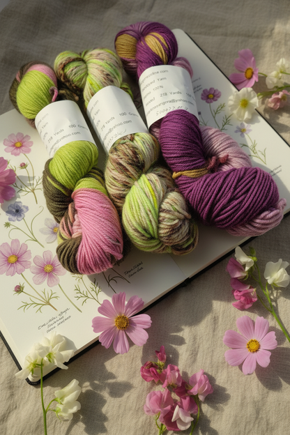 Skeins on Wildflower Sketchbook