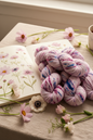 Speckled Merino Skeins on Botanical Sketchbook